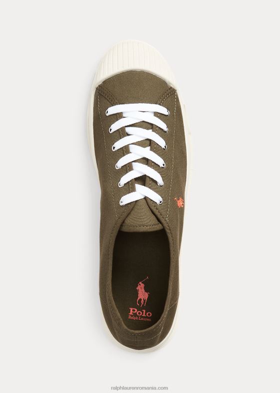 baldachin măslin/portocaliu bărbați Ralph Lauren adidasi essence 100 din pânză 046882046