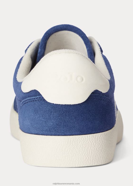 bleumarin deschis bărbați Ralph Lauren adidași de piele de căprioară curte 046881983