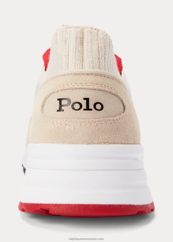 erica gri deschis bărbați Ralph Lauren adidasi trackster 200ii din tricot 046881963