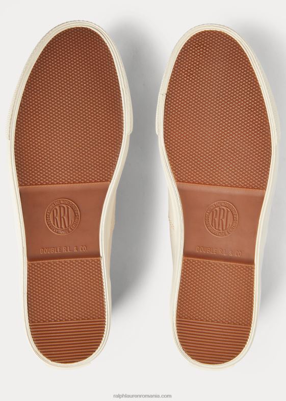 greige bărbați Ralph Lauren adidași din pânză 046881951