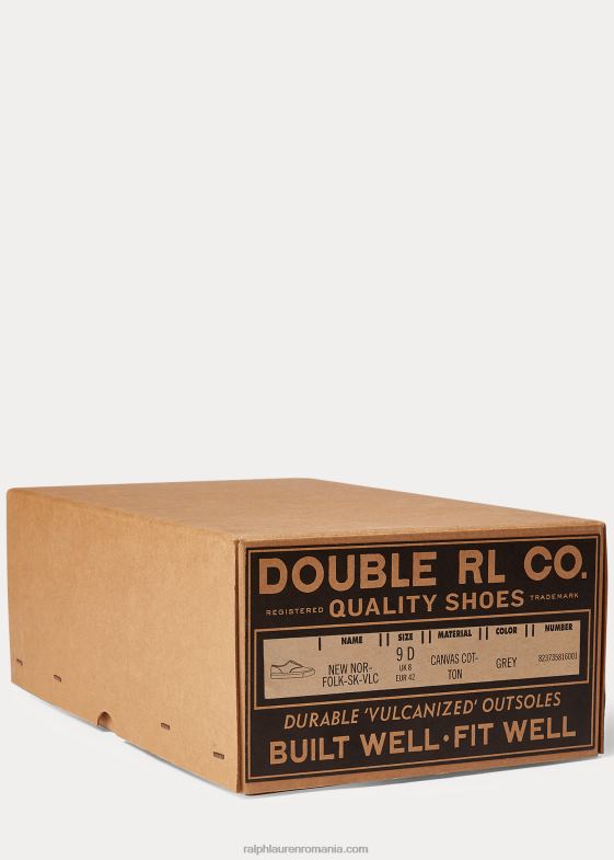 greige bărbați Ralph Lauren adidași din pânză 046881951