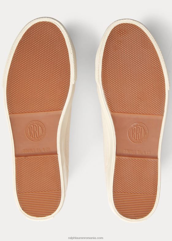 greige bărbați Ralph Lauren adidași din pânză mayport 046881950