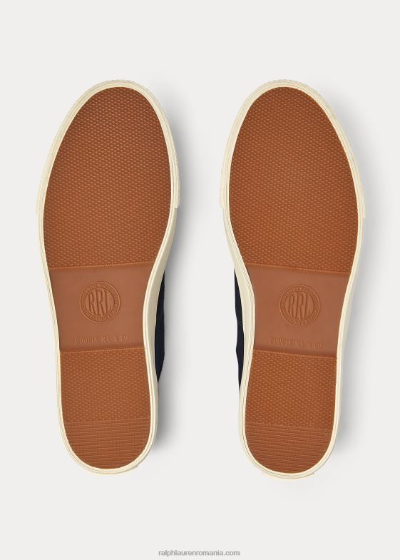 indigo bărbați Ralph Lauren adidași din pânză 046881952