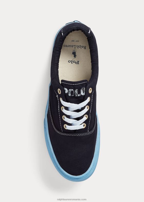 marina newport bărbați Ralph Lauren adidași din pânză keaton 046882032