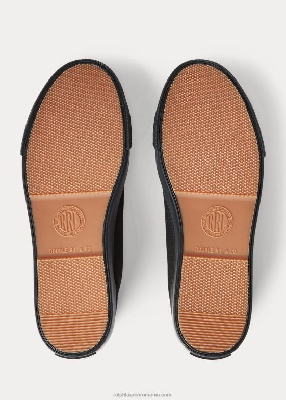 negru bărbați Ralph Lauren adidași din pânză 046881956