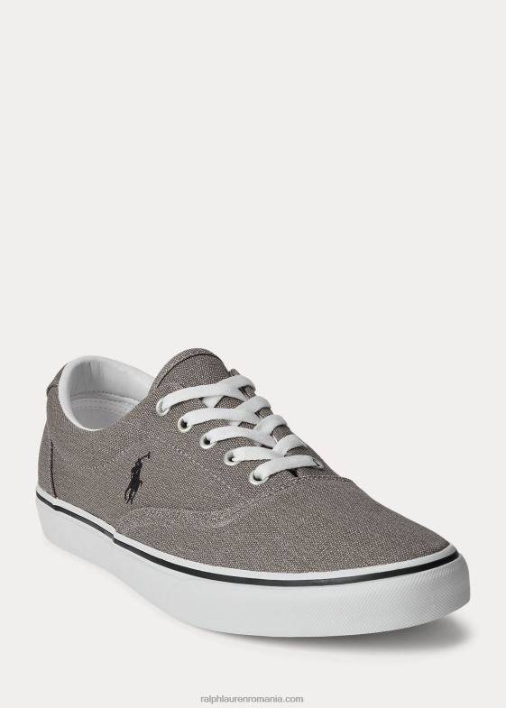 negru/galben de siguranță bărbați Ralph Lauren adidași din pânză Keaton care își schimbă culoarea 046882028