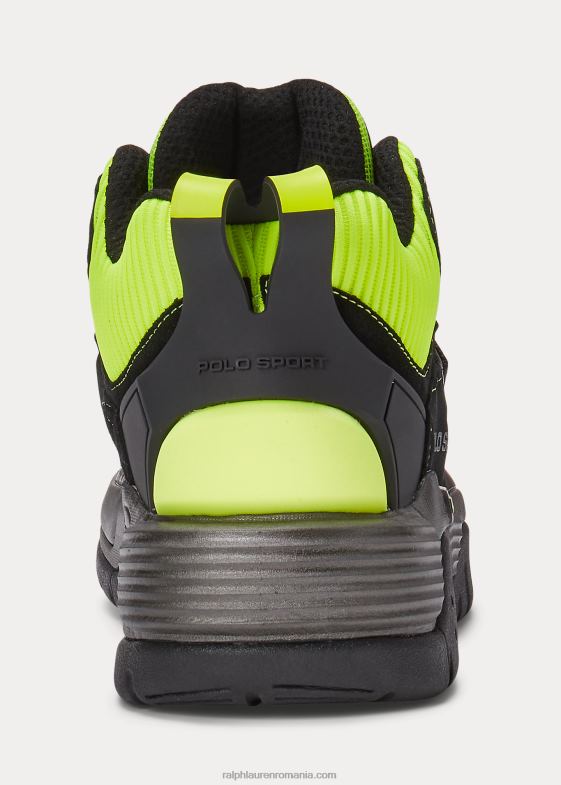 negru/galben de siguranță bărbați Ralph Lauren adidași ps100 înalți 046881934