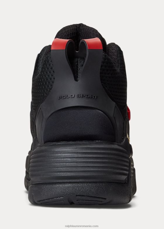 negru/rosu/galben canar bărbați Ralph Lauren adidași ps100 înalți 046881933
