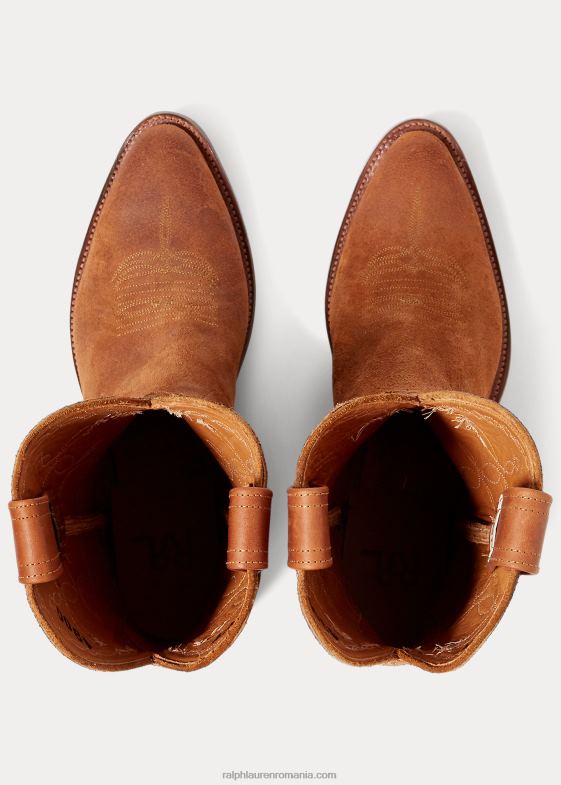 light java 002 bărbați Ralph Lauren cizme de cowboy din piele intoarsa 046882137