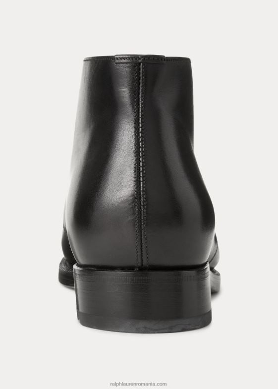 negru bărbați Ralph Lauren cizme chelsea din piele de vițel frasco 046882184