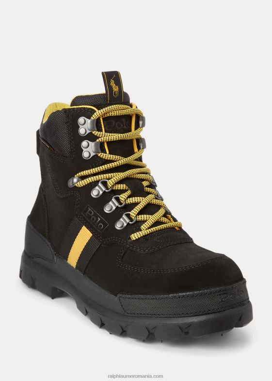 negru/gălbui bărbați Ralph Lauren cizme din piele intoarsa impermeabila oslo si oxford 046882206