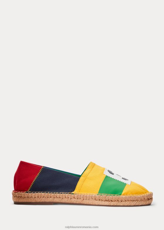 bloc de culori nautice bărbați Ralph Lauren espadrile cevio cp-93 color-blocate 046882075