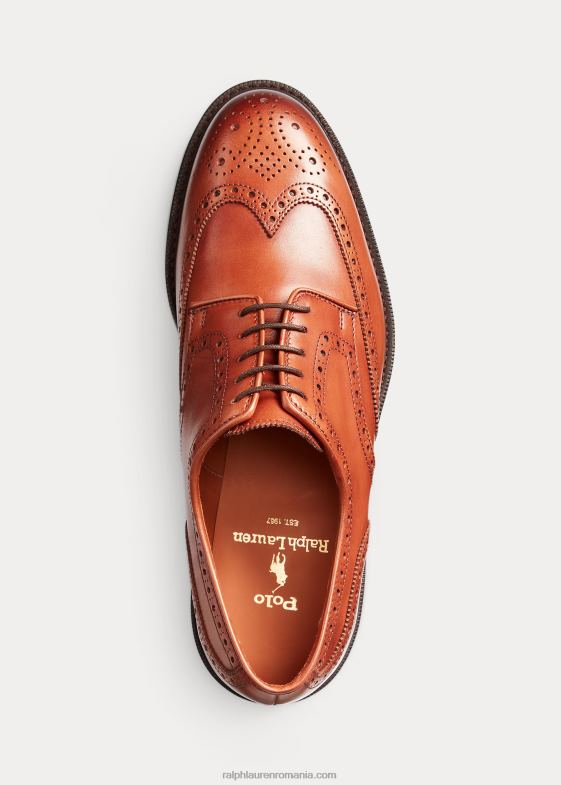 bronzat bărbați Ralph Lauren vârful aripii din piele brenton 046882115