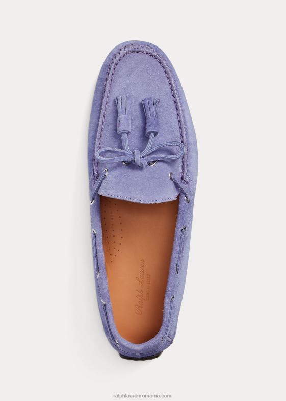 ceață violet bărbați Ralph Lauren șofer din piele de căprioară de vițel cu ciucuri harold 046882163