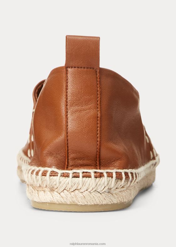 cuoio bărbați Ralph Lauren espadrile din piele de miel Bowsworth 046888732