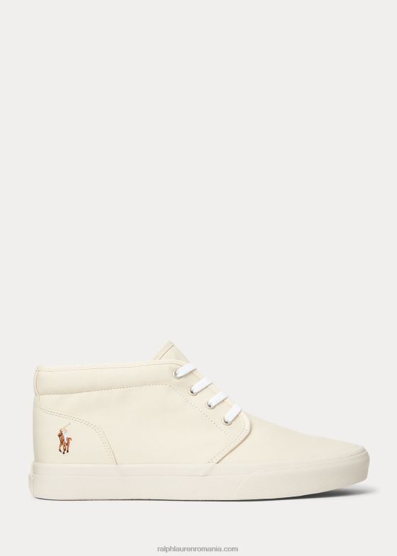 ecru bărbați Ralph Lauren keaton canvas chukka 046882041