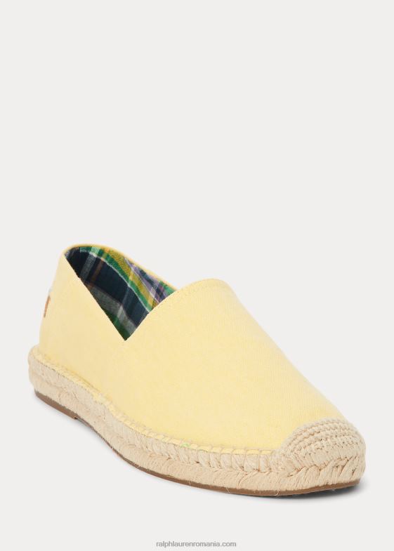 galben de porumb bărbați Ralph Lauren espadrile din pânză spălată cevio 046882072