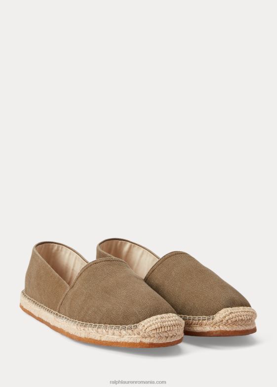 măsline drab bărbați Ralph Lauren espadrile de pânză 046882129