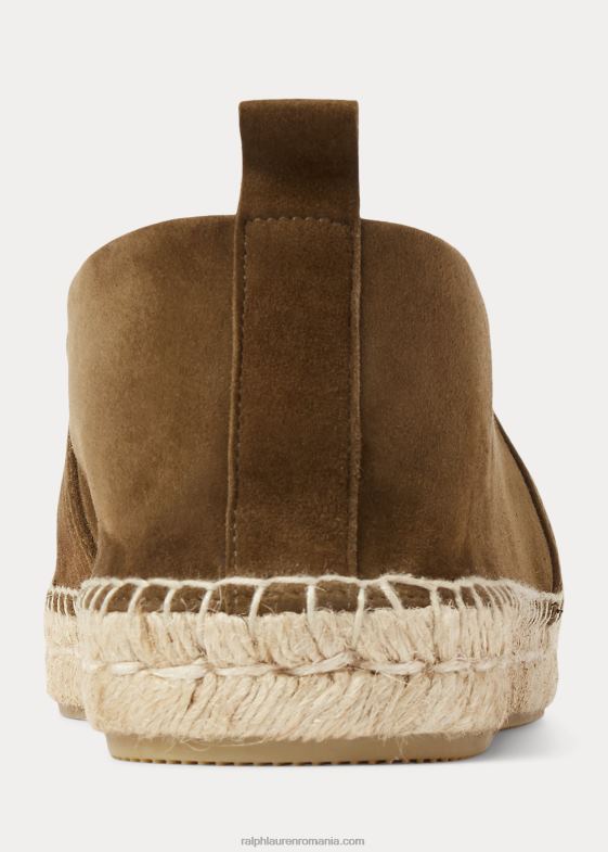 măslinul saharei bărbați Ralph Lauren espadrile din piele intoarsa brodata Bowsworth 046882175
