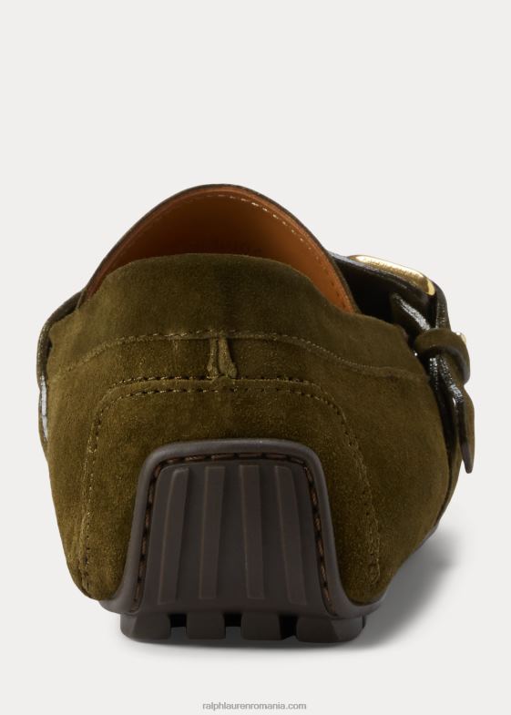 măslinul saharei bărbați Ralph Lauren șofer din piele de căprioară welington Harold 046882166