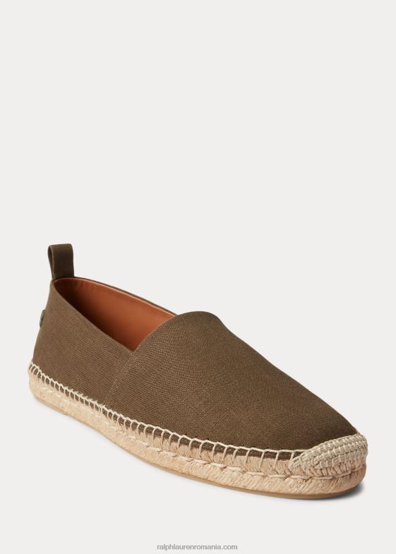 noapte de măsline bărbați Ralph Lauren espadrile Bowsworth din in floral 046888731