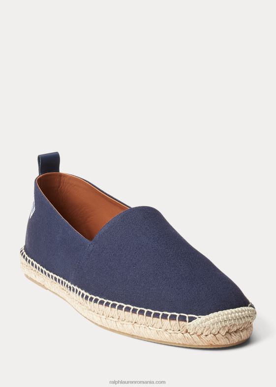 președinte clasic bleumarin bărbați Ralph Lauren espadrile din pânză cu monogramă Bowsworth 046882173