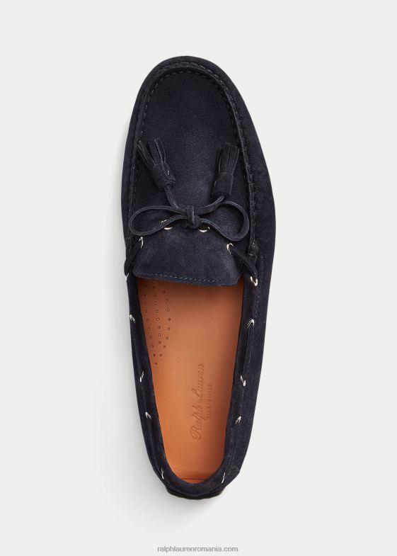 președinte clasic bleumarin bărbați Ralph Lauren șofer de ciucuri de piele de căprioară harold 046882171