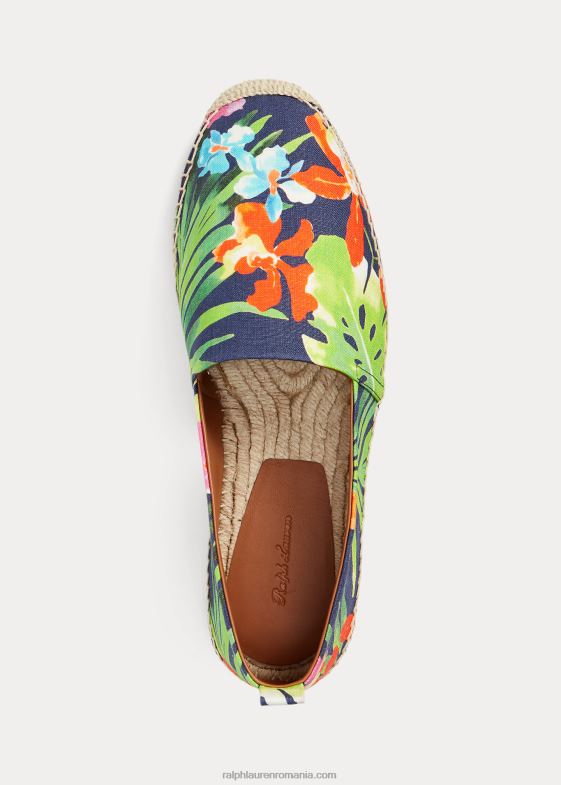 rafinat bleumarin multi bărbați Ralph Lauren espadrile Bowsworth din in floral 046888730