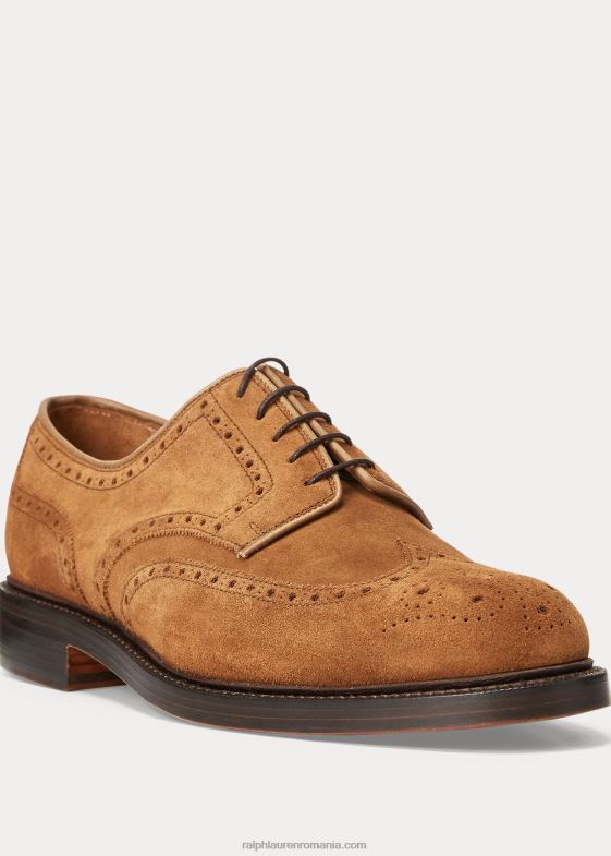 ruginiu pal nou bărbați Ralph Lauren vârful aripii din piele intoarsa brenton 046882116