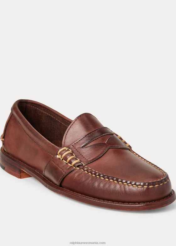 maro bărbați Ralph Lauren mocasnic penny din piele edric 046882093