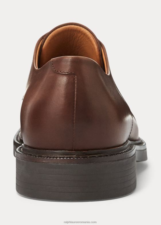 maro bărbați Ralph Lauren pantof cu vârf din piele asher 046882110