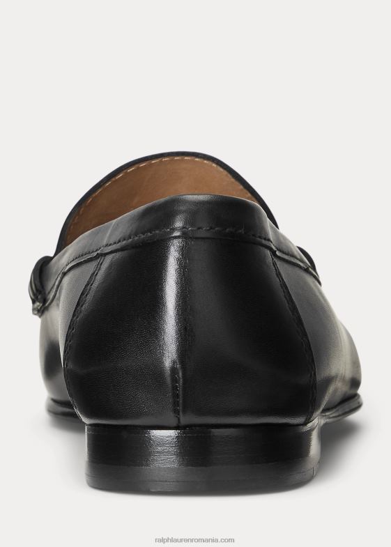 negru bărbați Ralph Lauren Chalmers penny loafer din piele de vițel lustruită 046882151