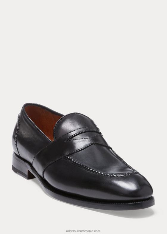 negru bărbați Ralph Lauren meegan penny loafer 046882159