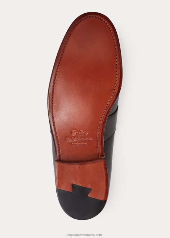 negru bărbați Ralph Lauren mocasnic penny din piele de vițel braygan 046882091