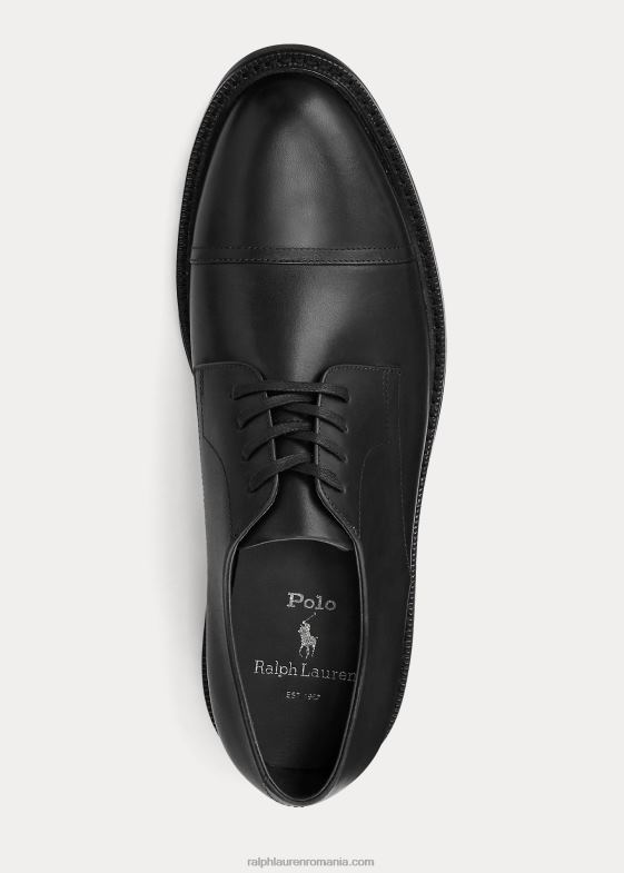 negru bărbați Ralph Lauren pantof cu vârf din piele asher 046882109