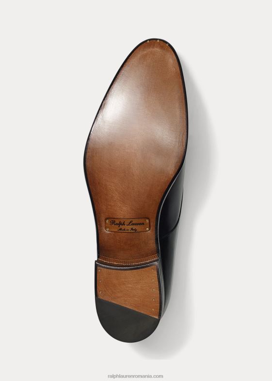 negru bărbați Ralph Lauren pantof de călugăr darnell vițel 046888737