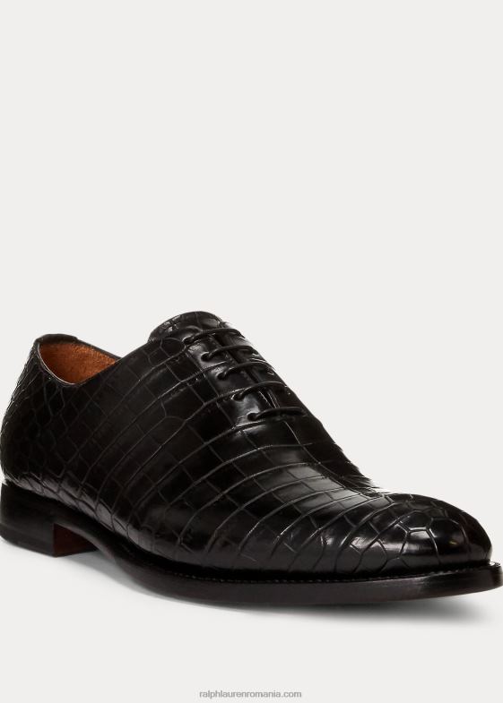 negru bărbați Ralph Lauren pantof de crocodil darby 046888739
