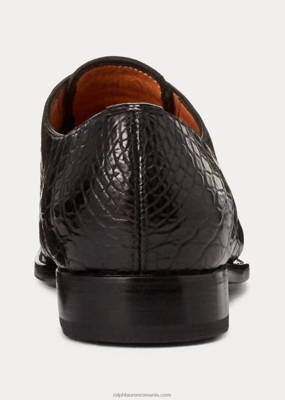 negru bărbați Ralph Lauren pantof de crocodil darby 046888739