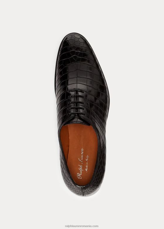negru bărbați Ralph Lauren pantof de crocodil darby 046888739