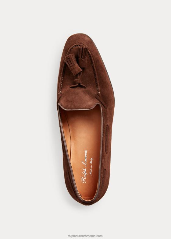 nurcă bărbați Ralph Lauren mocasnic din piele intoarsa cu ciucuri Luther 046882161