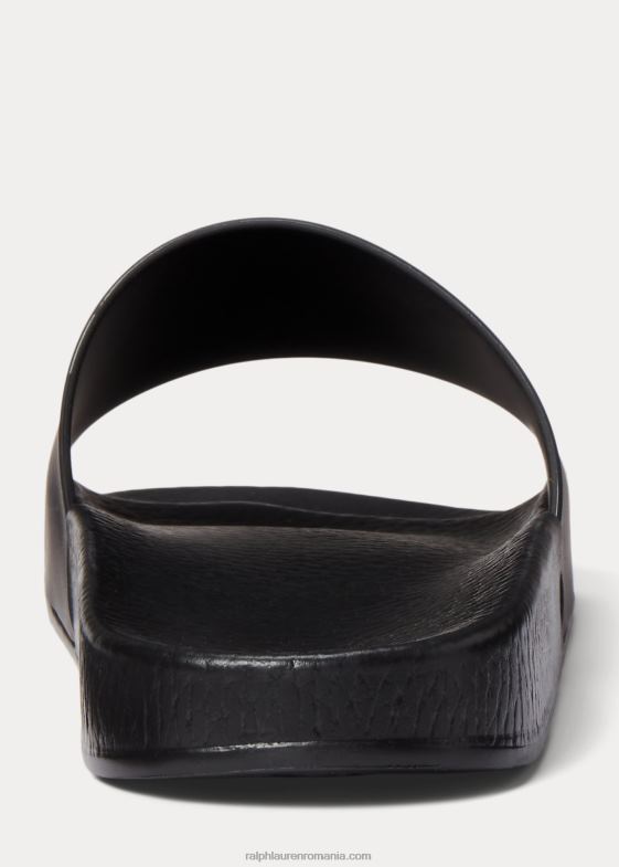 negru/auriu bărbați Ralph Lauren tobogan de ponei semnătură 046882048