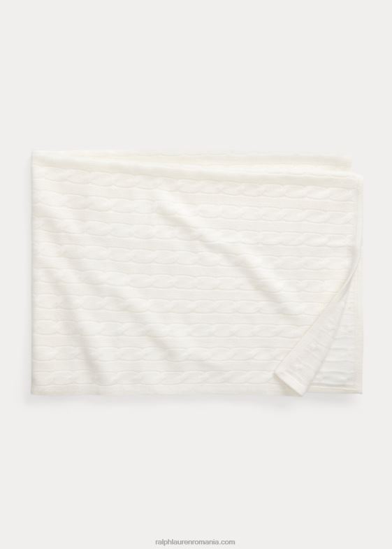 alb cald bebelus Ralph Lauren pătură de cașmir 046888071