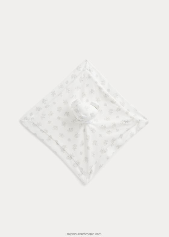 multi gri bebelus Ralph Lauren pătură încântătoare de urs organic interlock 046888096