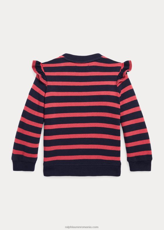 ardei iute multi bebelus Ralph Lauren hanorac spa cu volane în dungi 046888304