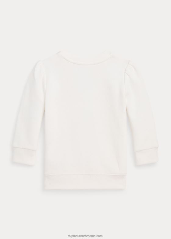 deckwash alb bebelus Ralph Lauren hanorac din lână urs polo 046888300