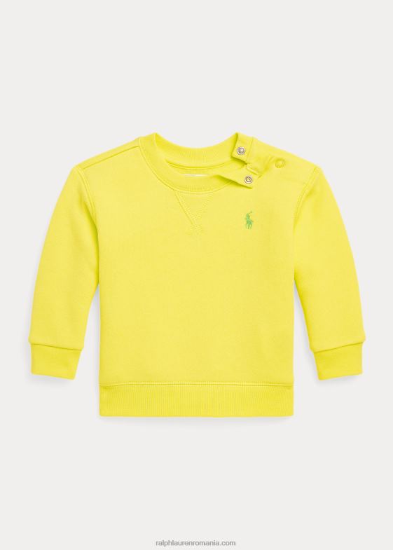 galben laser bebelus Ralph Lauren hanorac fleece cu gât crew 046887976