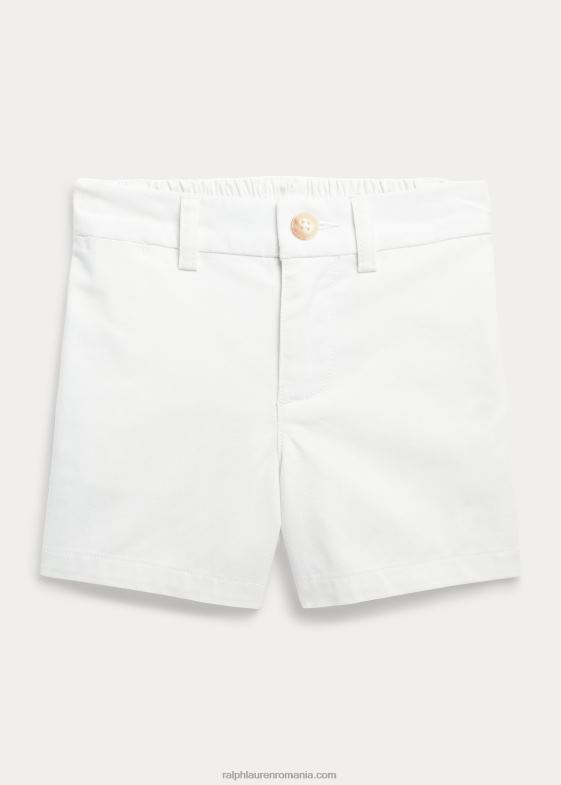 deckwash alb bebelus Ralph Lauren flex abraziune twill scurt 046887916