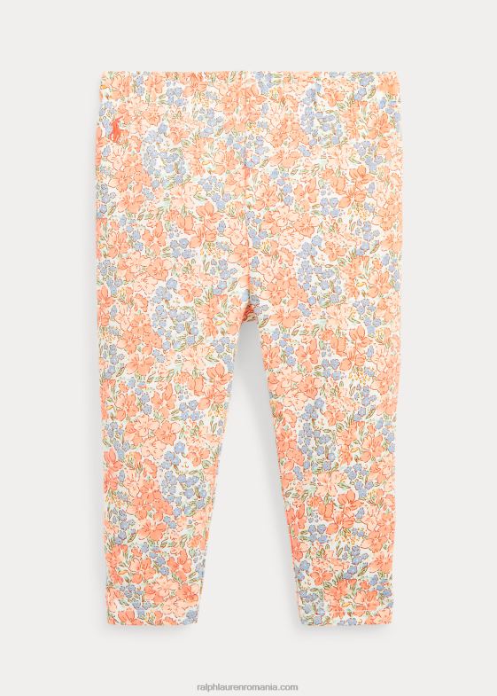 Harlowe floral bebelus Ralph Lauren jambiere din jerse stretch floral 046888292