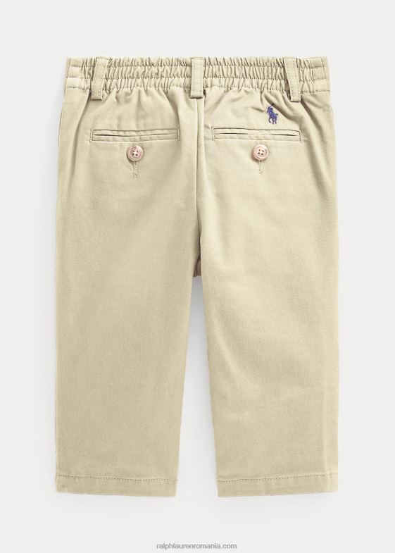nisip de bază bebelus Ralph Lauren pantalon chino din bumbac elastic 046887968