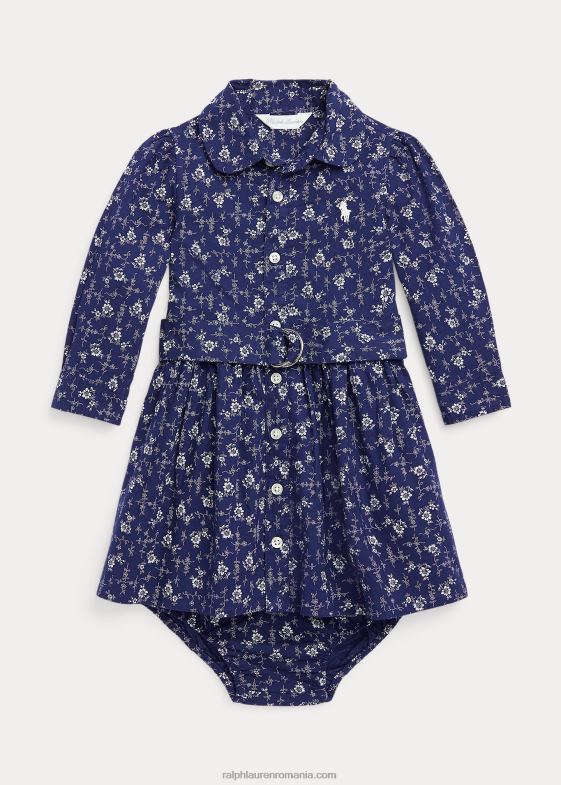 madelyn floral bebelus Ralph Lauren rochie cămașă din bumbac floral și bloomer 046888228